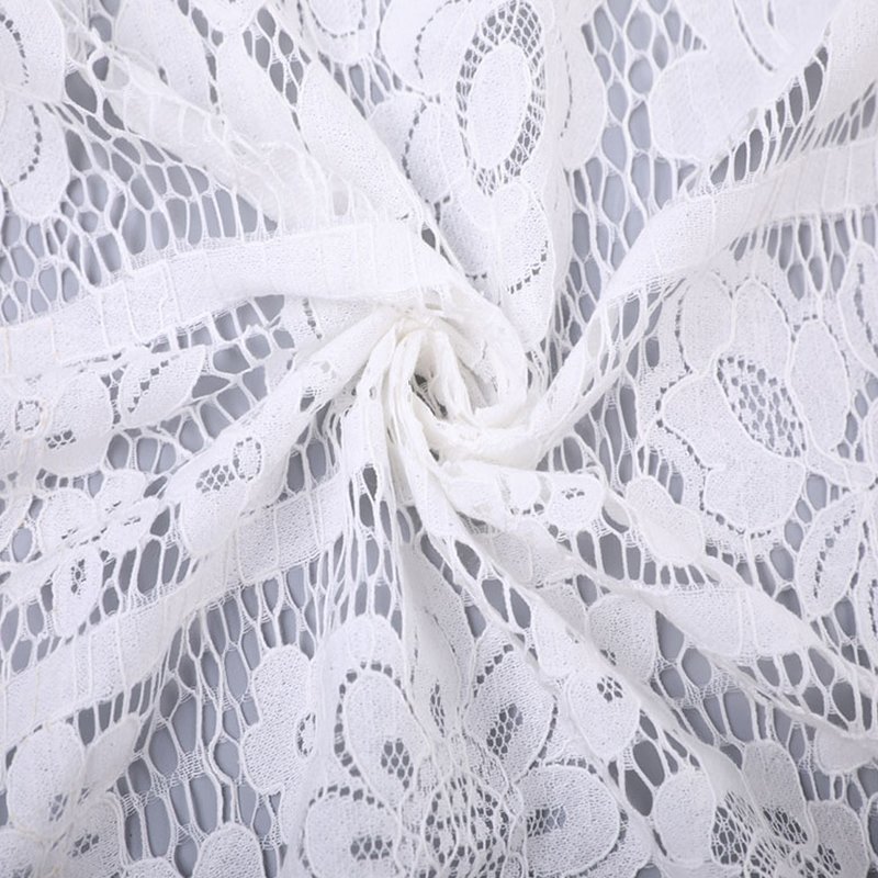 Lace Fabric Ditsy Floral Cutwork for Women's Wear Wholesale Supplier 3